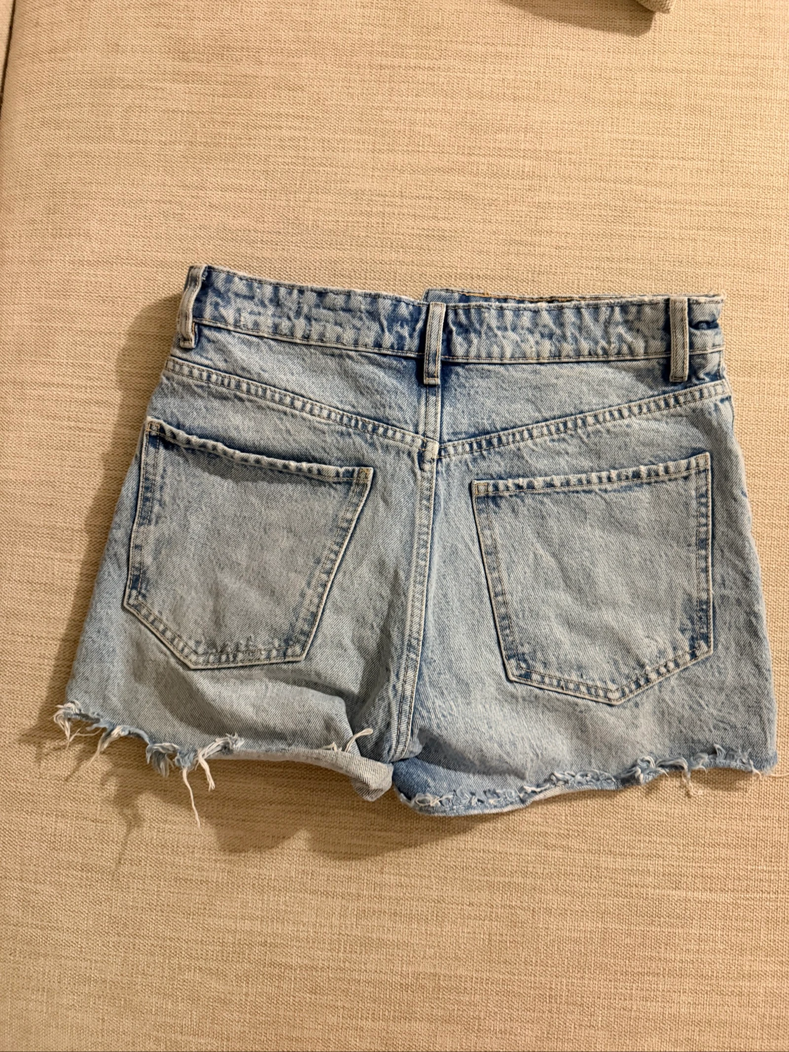 Hoge taille uitgefranjede jeansshorts Zara - Maat S / EUR 36 – photo 5